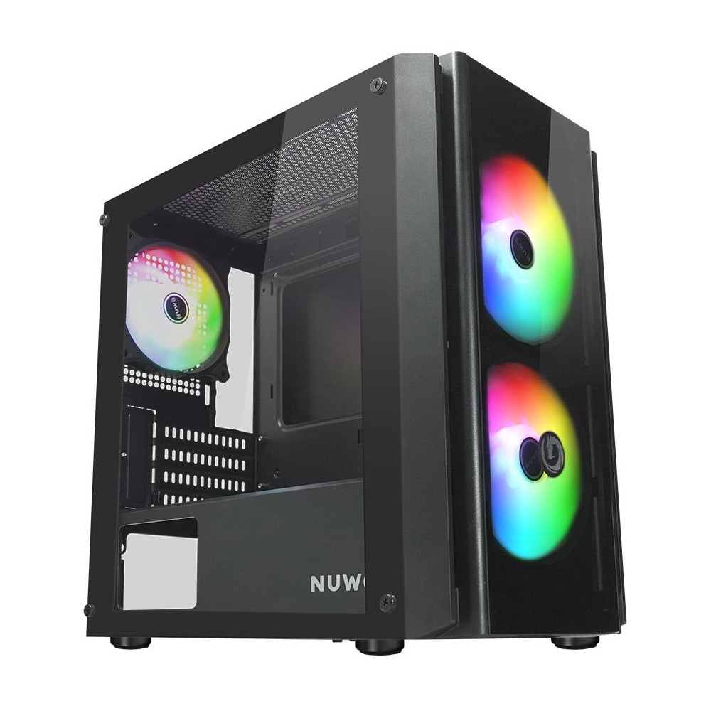 CASE MINI TOWER NO PSU BLITZ R28 3USB 0,5MM SPCC 3FAN ARGB MESH BK