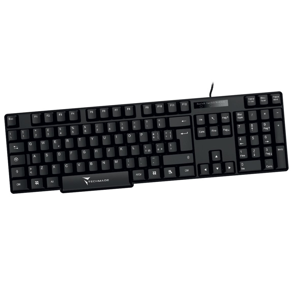 TASTIERA QUERTY 104 TASTI USB2.0 TE CHMADE TM-KB828