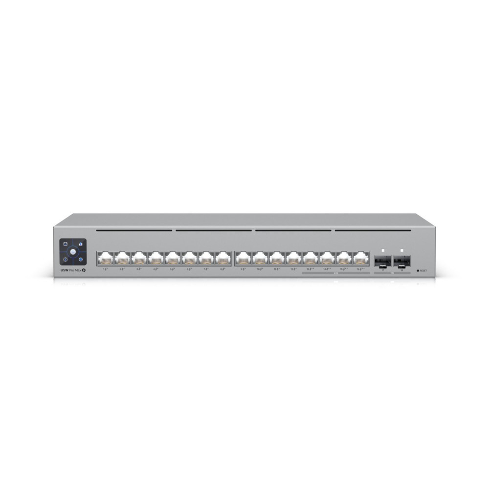 SWITCH 16P POE LAN GIGABIT UBIQUITI USW-PRO-MAX-16-POE L34X2,5GBE POE++