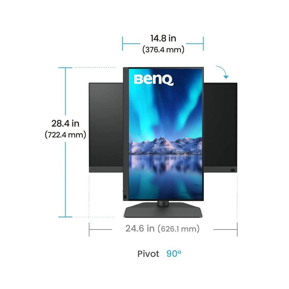 MON 24.1 IPS DP 1XHDMI 2560X1600 BENQ SW242U REG ALTEZZA PIVOT USBC9