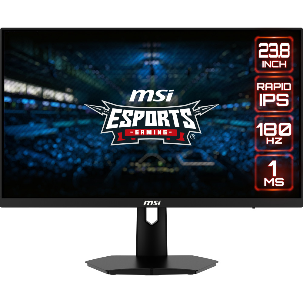 MON 23,8 IPS GAMING 2HDMI DP VESA MSI G244F E2 BLACK VESA FHD