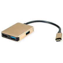 DOCKING TYPE C-MULTIPORT 4IN1 1*HDMI 4K/2*USB 3.2/1*USB C PD