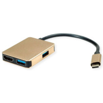 DOCKING TYPE C-MULTIPORT 4IN1 1*HDMI 4K/2*USB 3.2/1*USB C PD