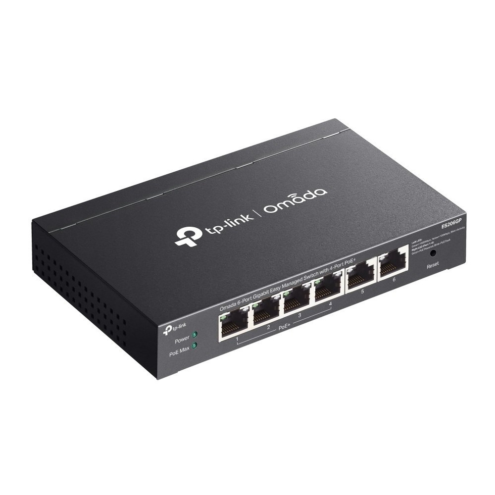 SWITCH OMADA 6-PORTGB EASY MAN 4POE 4XGB POE+2P 1GB NO POE FANLESS SDN