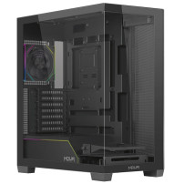 CASE MID-TOWER NO PSU IRON VK120 2USB3 1USBC 1FAN RGB VETRO