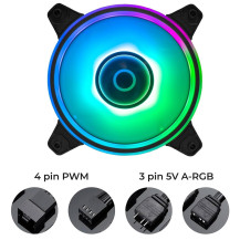 VENTOLA MIRA 120 1FAN 1100RPM HALO 1100RPM 3FAN + ANTIVIBRATION