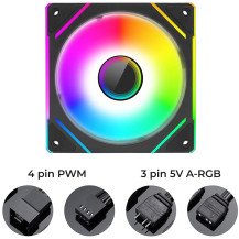 VENTOLA SORA K21 120 1FAN 1800RPM HALO 1800RPM FAN + ANTIVIBRATION