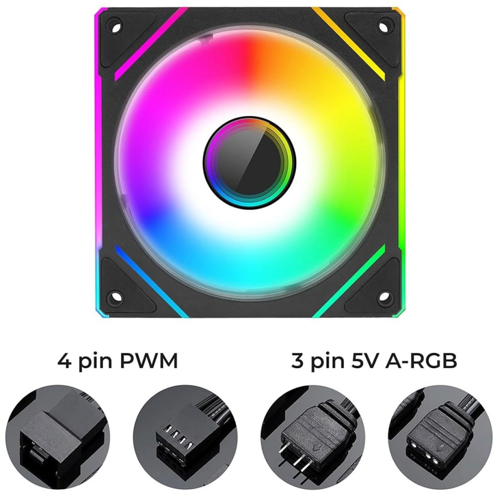 VENTOLA SORA K21 120 1FAN 1800RPM HALO 1800RPM FAN + ANTIVIBRATION