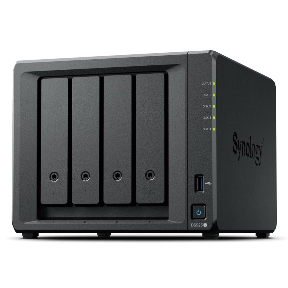 NAS SYNOLOGY DS925+ 4SSD 3,5/2,52 P GIGA/2P USB/1P ESATA NO SSD