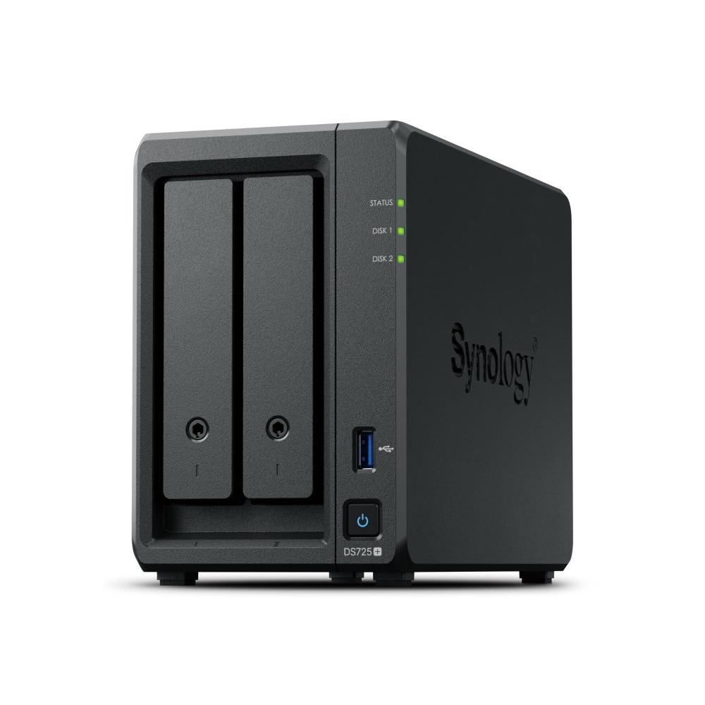 NAS SYNOLOGY DS725+ 2HD 3.5/2.5 4GBDDR/1RJ45 1GBE/1RJ45 2,5GBE/1USB