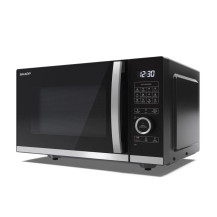 SHARP YC-QG254AE-B - FORNO A MICROONDE 25L - FLATBED - 1000W - CONTROLLO DIGITALE - 11 LIVELLI DI POTENZA - BLACK/SILVER SHAYCQG