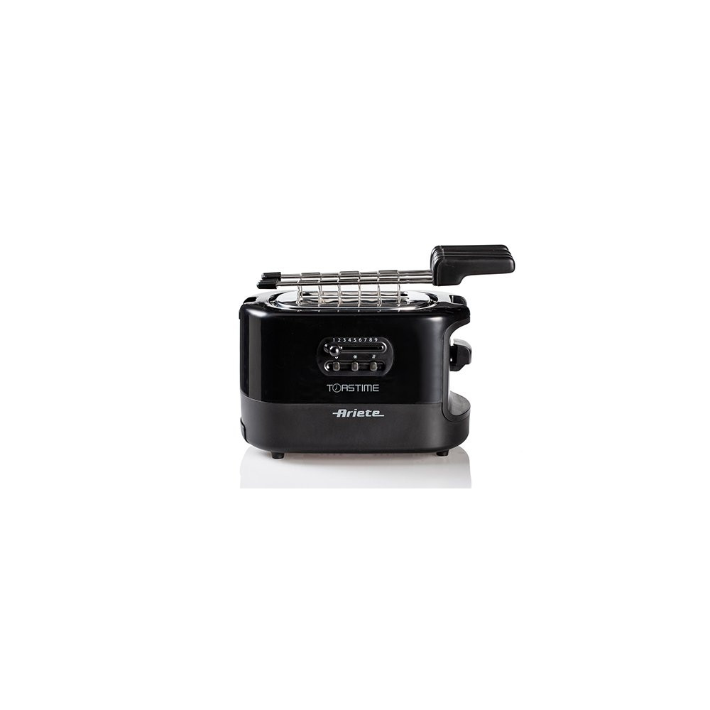 ARIETE TOASTIME NERO (0159/02) - TOSTAPANE ELETTRICO - 9 LIVELLI DORATURA - 700W ARI159