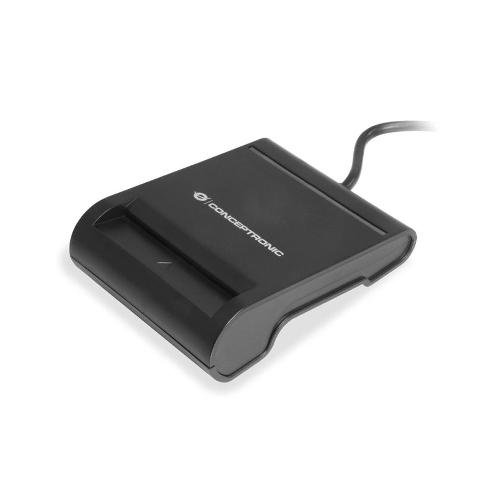 CONCEPTRONIC SCR01B - CARD READER SMART ID USB2.0, SUPPORTS ISO7816 CLASS A, B AND C (5V/3V/1.8V) CONSCR01B