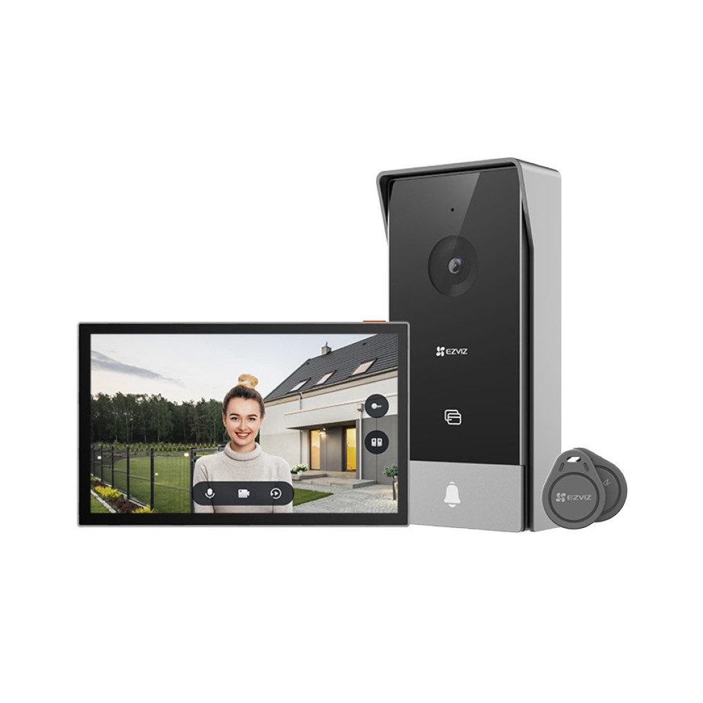EZVIZ HP5 - VIDEOCITOFONO - FHD - SCHERMO TOUCH 7"" - CONTROLLO REMOTO - RILEVAMENTO MOVIMENTO - AUDIO BIDIREZIONALE - SBLOCCO R