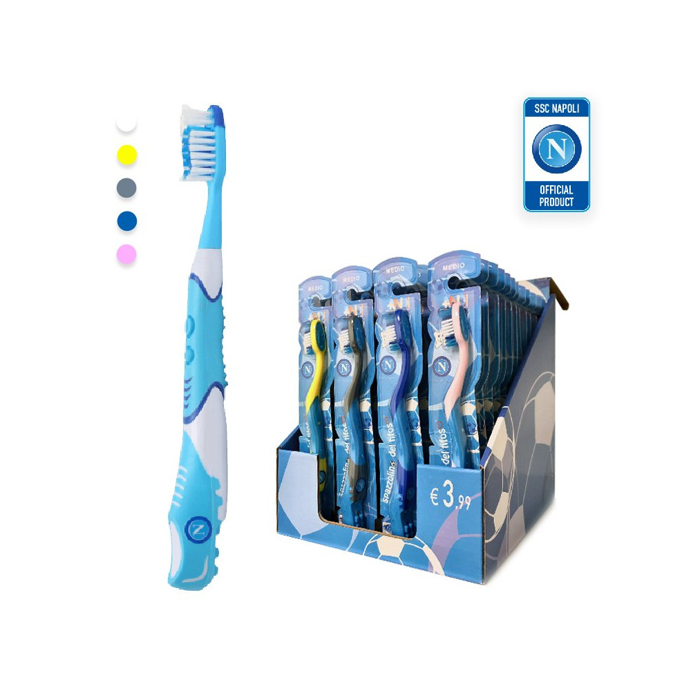NAPOLI KST-K3NA24 - SET 24 SPAZZOLINI DA DENTI PER ADULTO (FANTASIE ASSORTITE) NEMESI KSTKNA24KIT