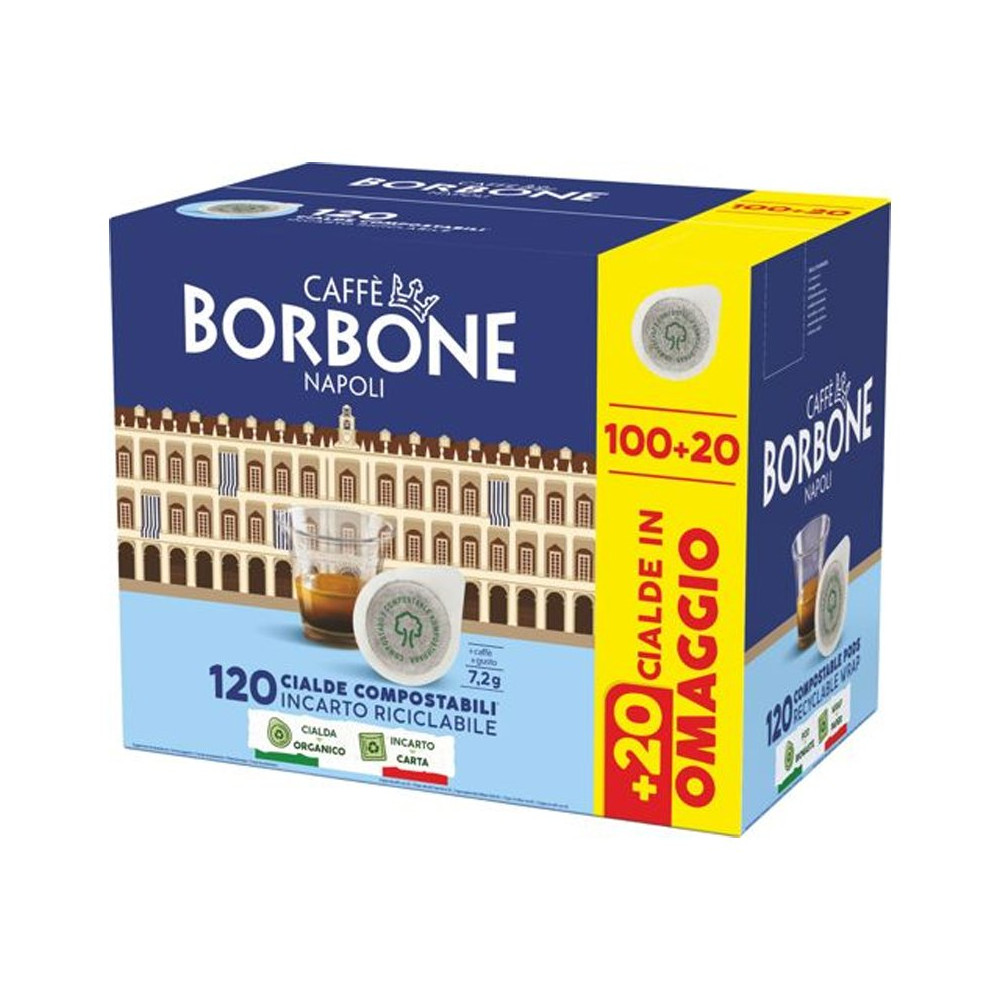 CAFFE'' BORBONE MISCELA DECISA (NERA) - CIALDE BOX 100+20PZ CFBCIA-N100+20PALAZ