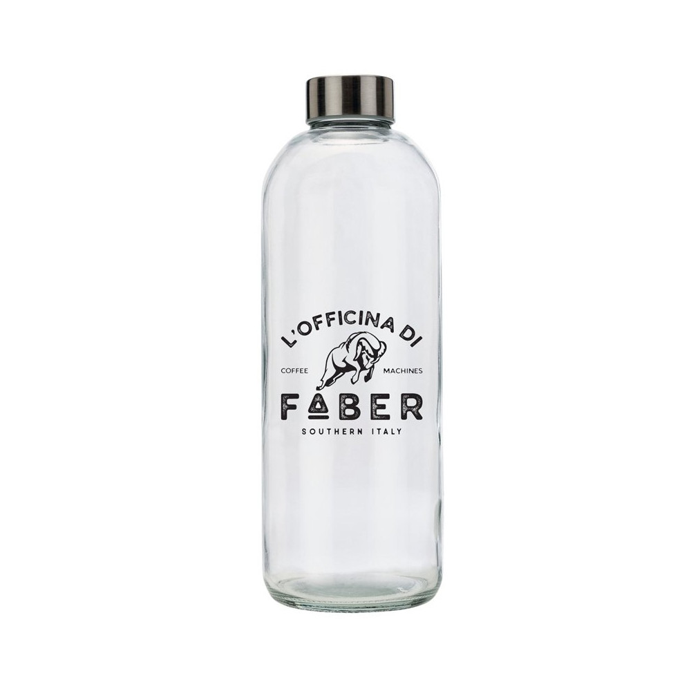 FABER PA59V - BOTTIGLIA IN VETRO SERIGRAFATA DA 1000 ML PER MACCHINA CAFFE'' ( NON ADATTA ALLA SERIE MINI) FABPA59V