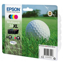 ORIGINAL Epson Multipack nero / ciano / magenta / giallo C13T34764010 34XL ~3950 Seiten