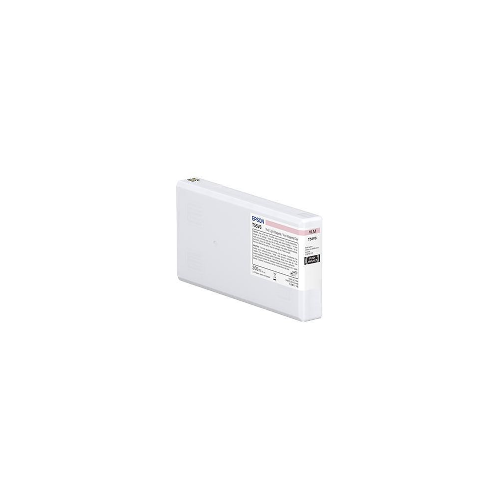 ORIGINAL Epson Cartuccia d'inchiostro magenta (chiaro) C13T55W600 T55W6 200ml