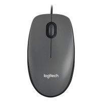 MOUSE M90 LOG BLACK CON FILO USB 910-001793 NERO