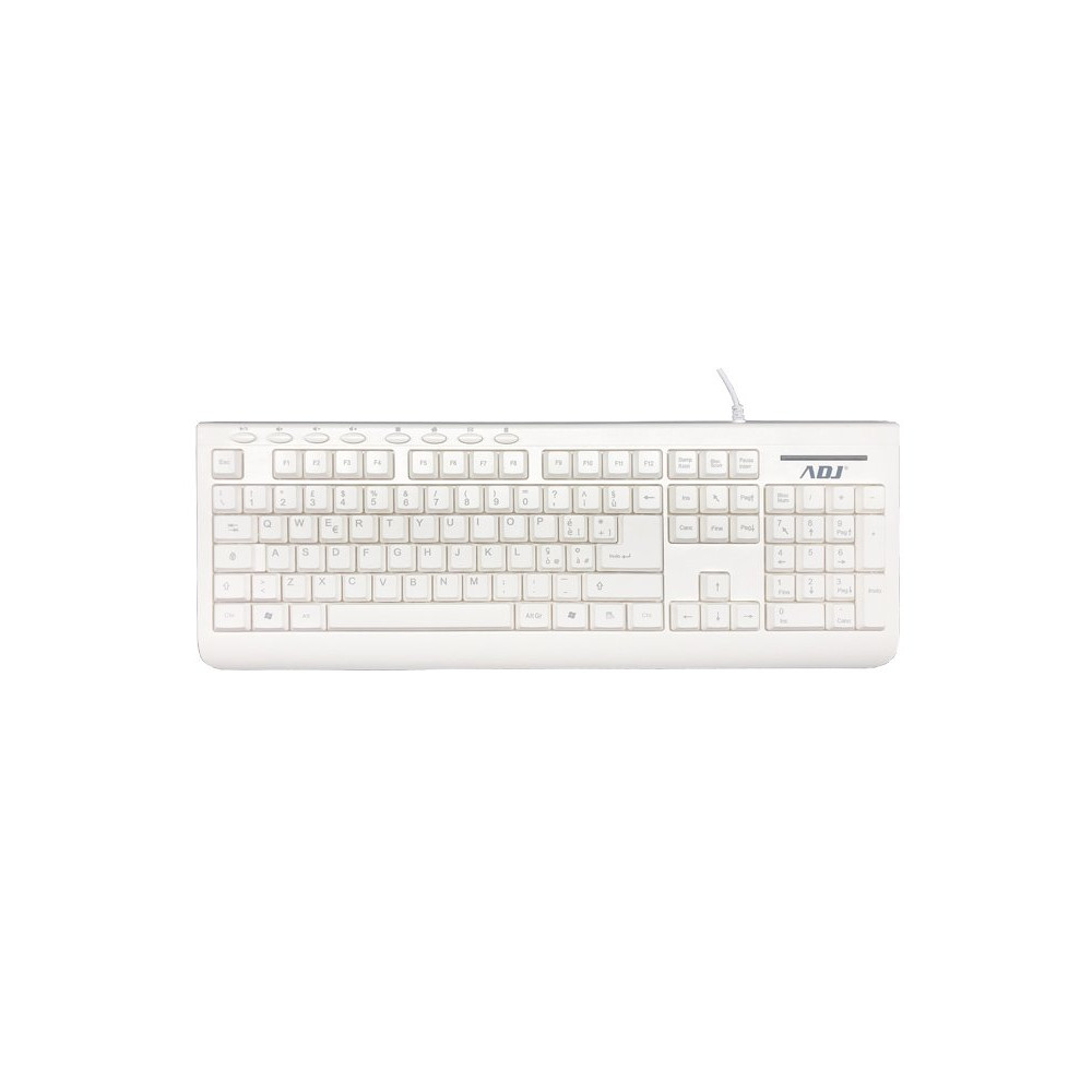 TASTIERA USB MULTIMEDIA PURE TA108 WH 113 TASTI PLUG&PLAY ADJ