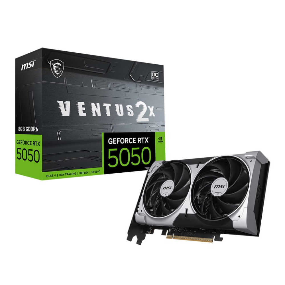 VGA MSI RTX 5050 8GB VENTUS 2X OC 8GB GDDR6 HDMI/3DP