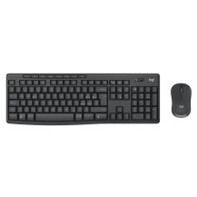 TASTIERA MK370 LOG WIRELESS+MOUSE USB SILENT NERO
