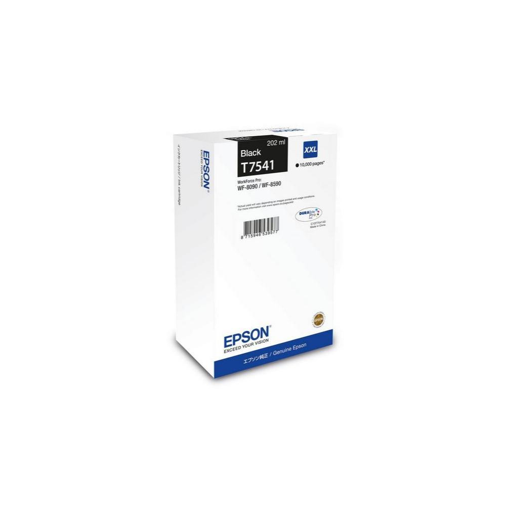 ORIGINAL Epson Cartuccia d'inchiostro nero C13T75414N T7541 XXL ~10000 Seiten 202ml