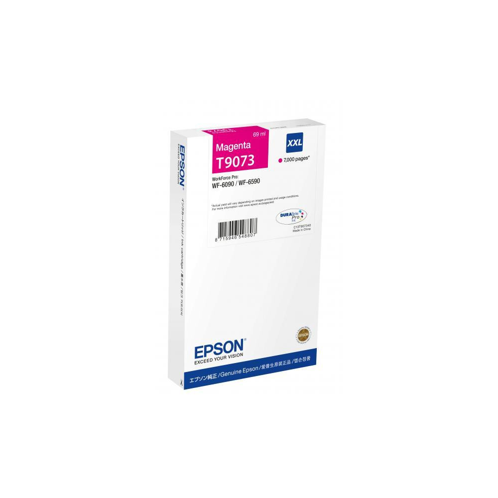 ORIGINAL Epson Cartuccia d'inchiostro magenta C13T907340 T9073 XXL ~7000 Seiten 69ml XXL