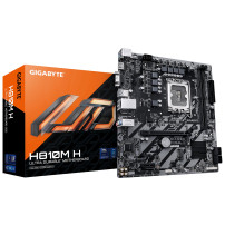 GIGABYTE H810M H Scheda madre - CPU Intel Core Ultra (Serie 2), VRM a 4+1+2 fasi, fino a 6400 MHz DDR5, 1xPCIe 4.0 M.2, LAN 1GbE