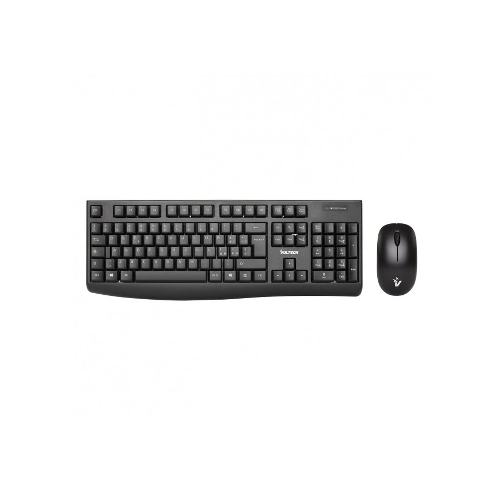 VULTECH KM-821W - KIT WIRELESS TASTIERA + MOUSE CON 1600 DPI REGOLABILI VULKM-821W