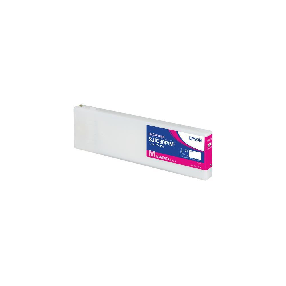 ORIGINAL Epson Cartuccia d'inchiostro magenta C33S020641 SJIC30P-M 294,3ml SJIC30P(M): Ink cartridge for ColorWorks C7500G (Mage