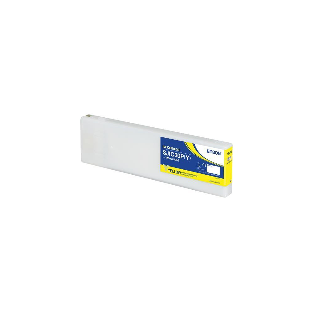 ORIGINAL Epson Cartuccia d'inchiostro giallo C33S020642 SJIC30P-Y 294,3ml SJIC30P(Y): Ink cartridge for ColorWorks C7500G (Yello