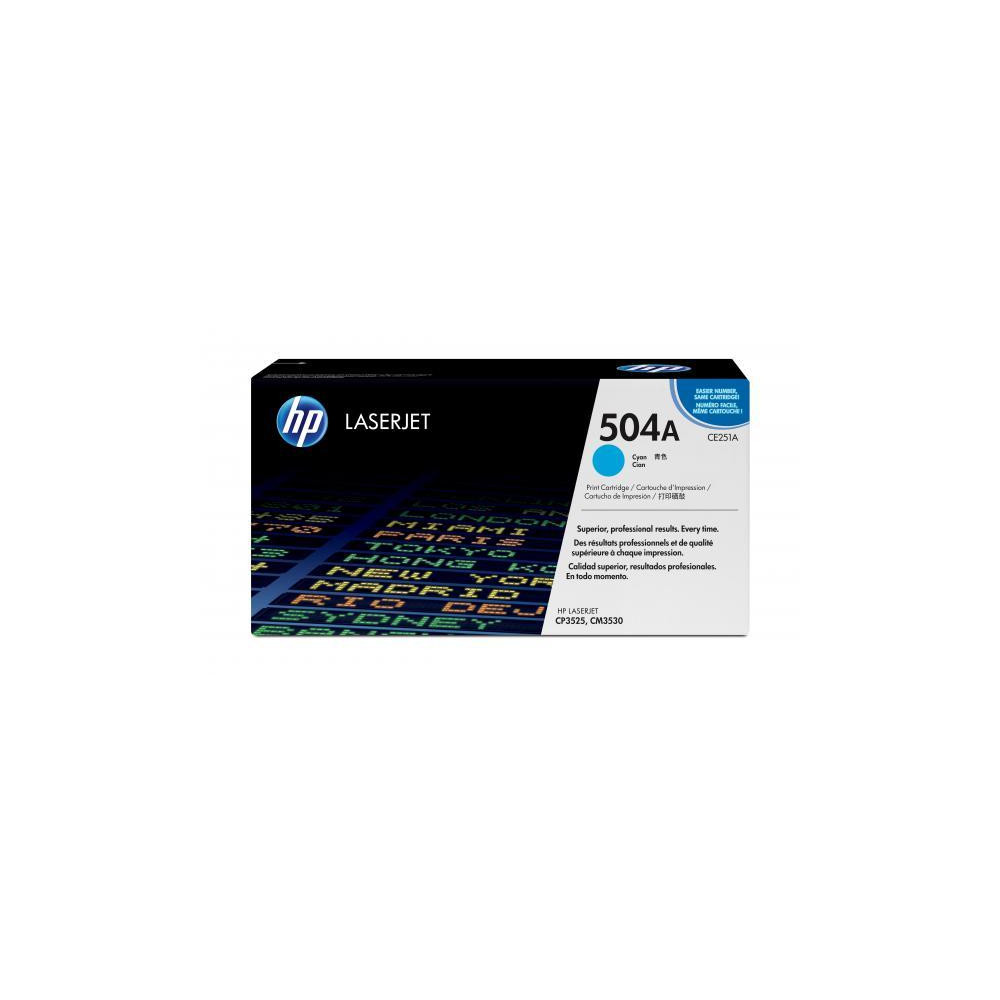 ORIGINAL HP toner ciano CE251A 504A ~7000 Seiten