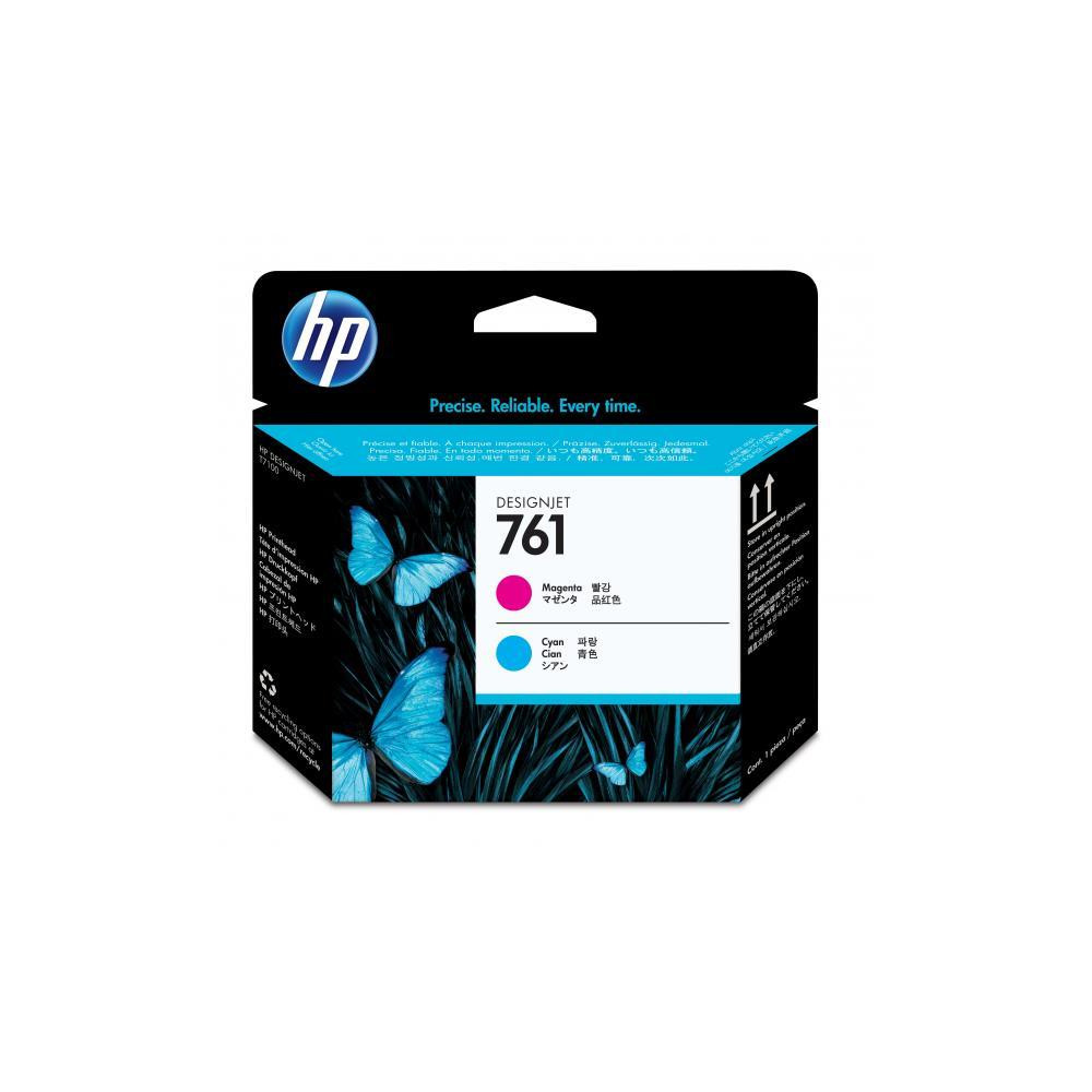 ORIGINAL HP Testina per stampa ciano / magenta CH646A 761