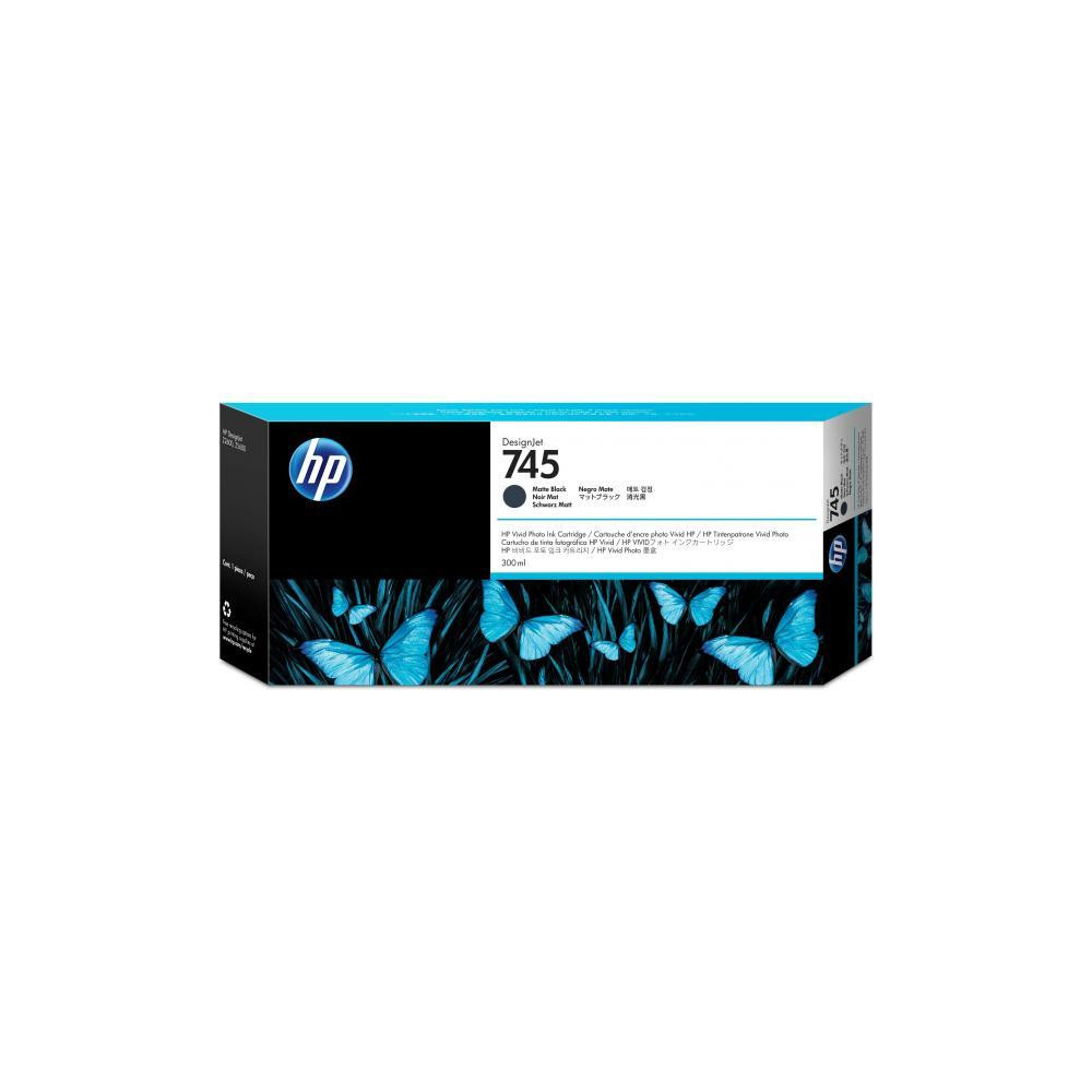 ORIGINAL HP Cartuccia d'inchiostro Nero (opaco) F9K05A 745 300ml