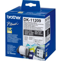 Brother DK-11209 nastro per etichettatrice Nero su bianco, Nastro di scrittura