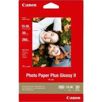 Canon Carta fotografia lucida PP-201 II Plus 5x7" - 20 fogli, Carta fotografica