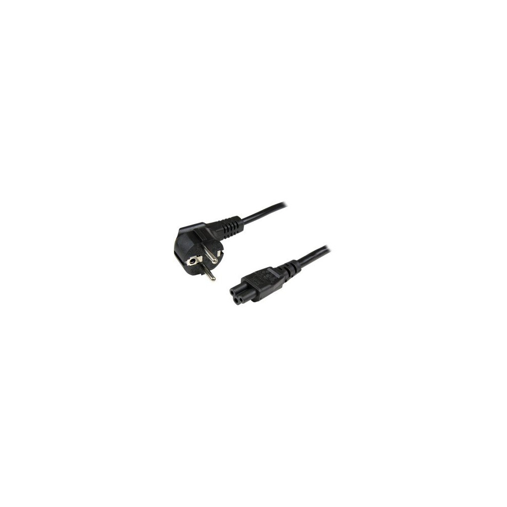StarTech.com Cavo di alimentazione per PC o laptop Schuko a C5 - Cavo di Rete Schuko CEE7 a connettore a trifoglio C5 - 2m - 2 m