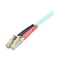 StarTech.com 1m OM3 LC patch cord, Multimode fiber optic cable, LC to LC - Patch-Kabel - LC Multi-Mode (M)