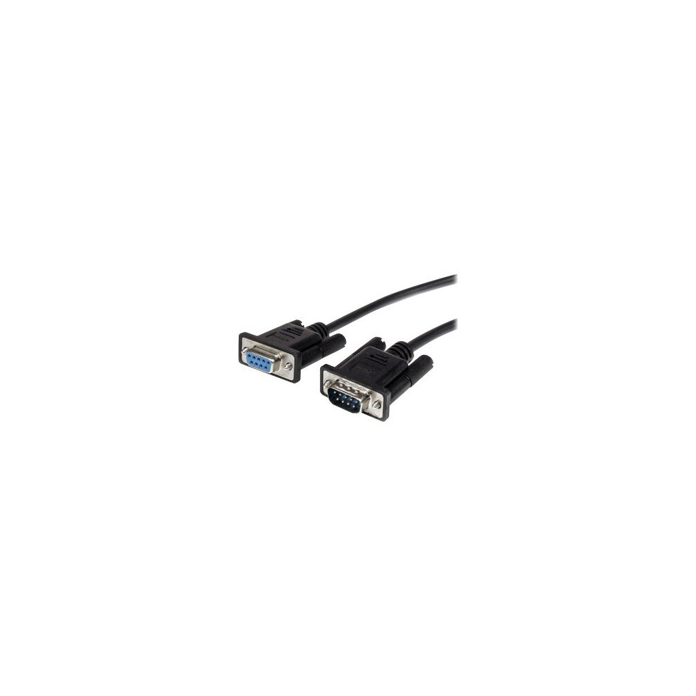 StarTech.com Cavo seriale diretto RS232 DB9 50 cm nero - M/F - Nero - 0,5 m - DB-9 - DB-9 - Maschio - Femmina