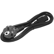 StarTech.com 2 m cavo elettrico per computer, 18AWG, EU Schuko a C13, 10A 250V, Nero, cavo di sostituzione rete AC, cavo elettri