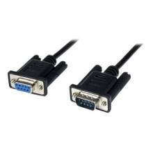 StarTech.com Cavo seriale null modem DB9 RS232 nero 2 m - F/M - Nero - 2 m - DB-9 - DB-9 - Maschio - Femmina