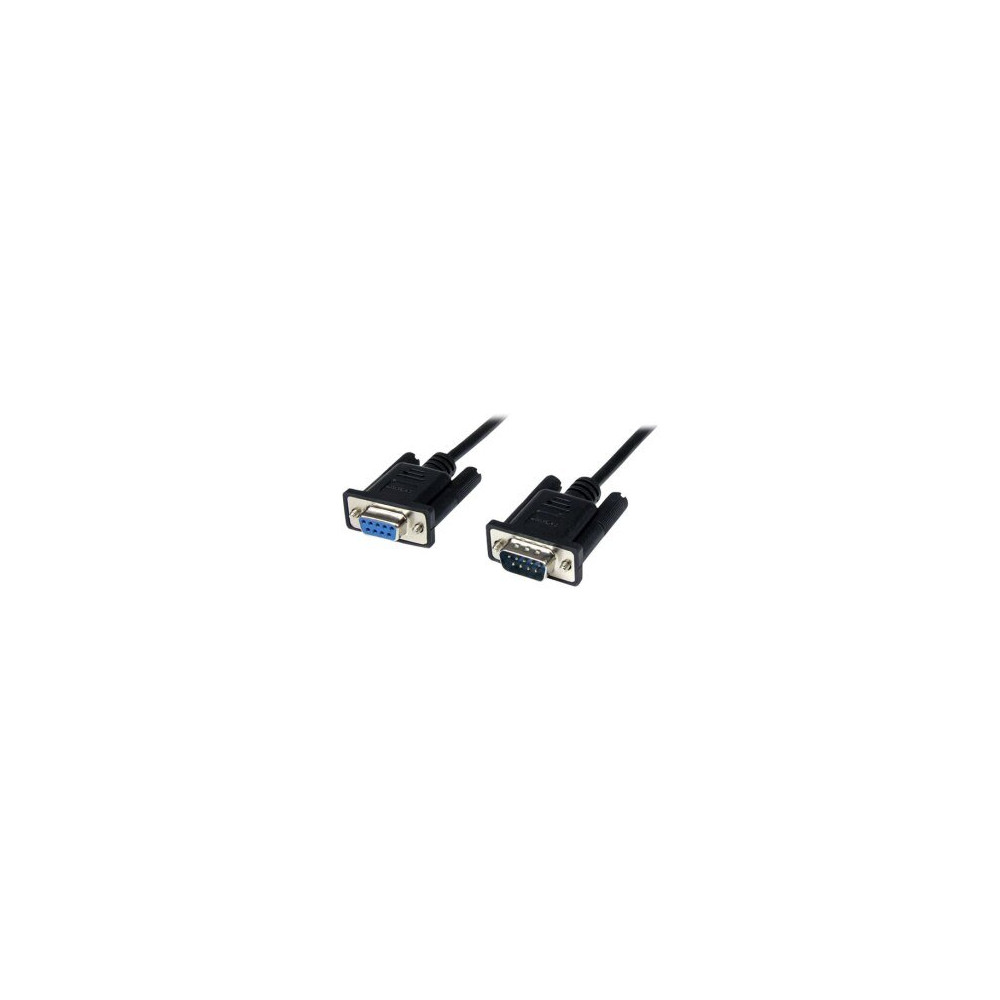 StarTech.com Cavo seriale null modem DB9 RS232 nero 2 m - F/M - Nero - 2 m - DB-9 - DB-9 - Maschio - Femmina