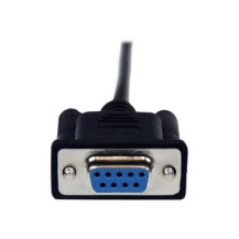 StarTech.com Cavo seriale null modem DB9 RS232 nero 2 m - F/M - Nero - 2 m - DB-9 - DB-9 - Maschio - Femmina