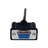 StarTech.com Cavo seriale null modem DB9 RS232 nero 2 m - F/M - Nero - 2 m - DB-9 - DB-9 - Maschio - Femmina