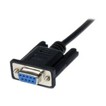 StarTech.com Cavo seriale null modem DB9 RS232 nero 2 m - F/M - Nero - 2 m - DB-9 - DB-9 - Maschio - Femmina