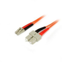 StarTech.com Cavo patch duplex in fibra multimodale 50/125 2 m LC - SC - 2 m - OM2 - LC - SC - Maschio/Maschio - Arancione
