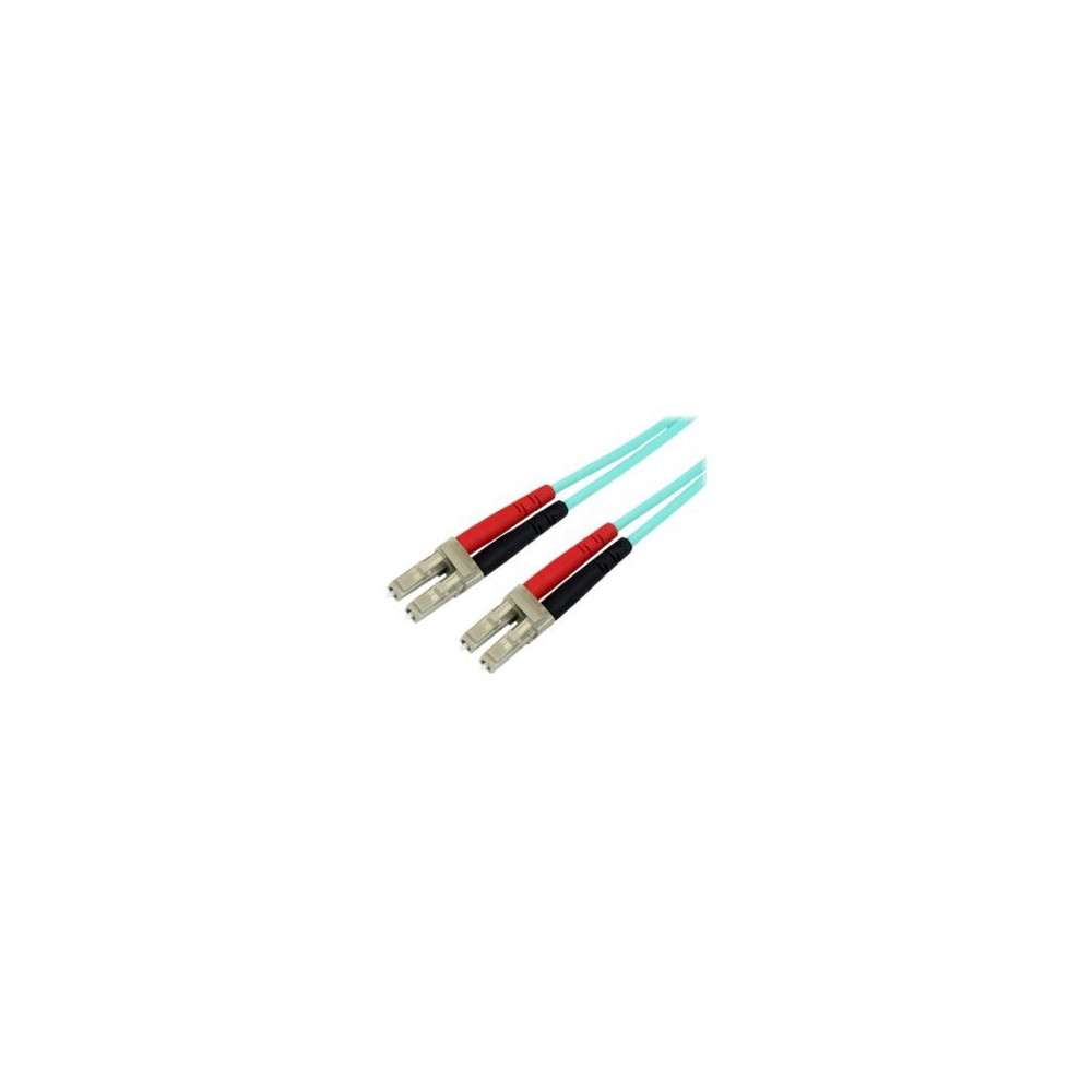 StarTech.com Cavo patch duplex LSZH fibra multimod. 50/125 2 m 10 Gb Aqua LC-LC - 2 m - OM3 - LC - LC - Maschio/Maschio - Turche