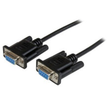 StarTech.com Cavo Seriale RS232 / DB9 Null Modem da 1m - nero Femmina/Femmina - Nero - 1 m - DB-9 - DB-9 - Femmina - Femmina